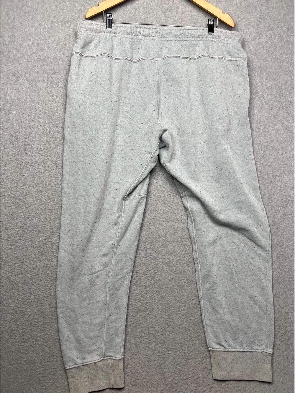 Nike Joggers Mens XL Tapered swoosh Logo Terry Cloth Tie Waist Sweatpants Blue* - Picture 2 of 10